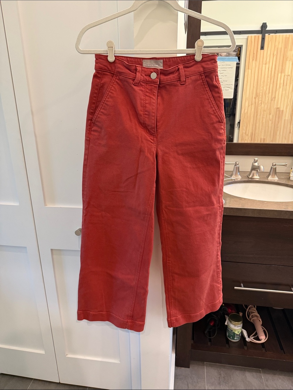 Everlane Women's wide leg cropped sz 2
